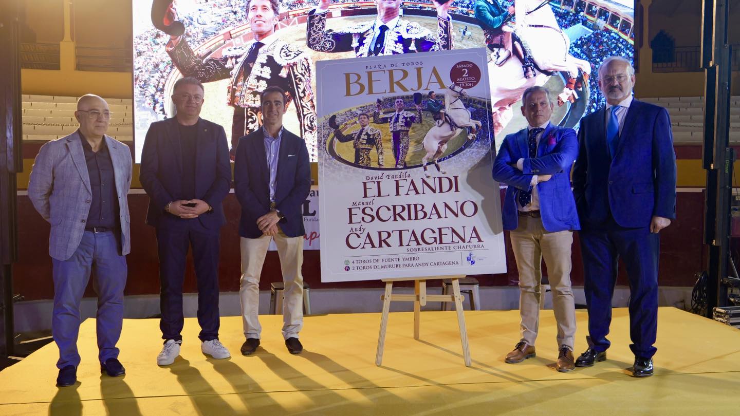 Berja presenta su cartel taurino para la Feria 2025 con homenaje a El Fandi por sus 25 años de alternativa